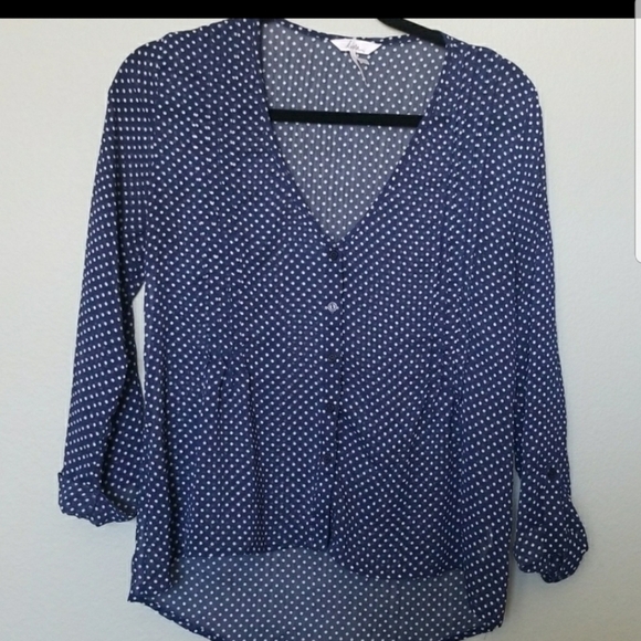 Kirra Office Romantic Retro polka dot top size small - Picture 9 of 9